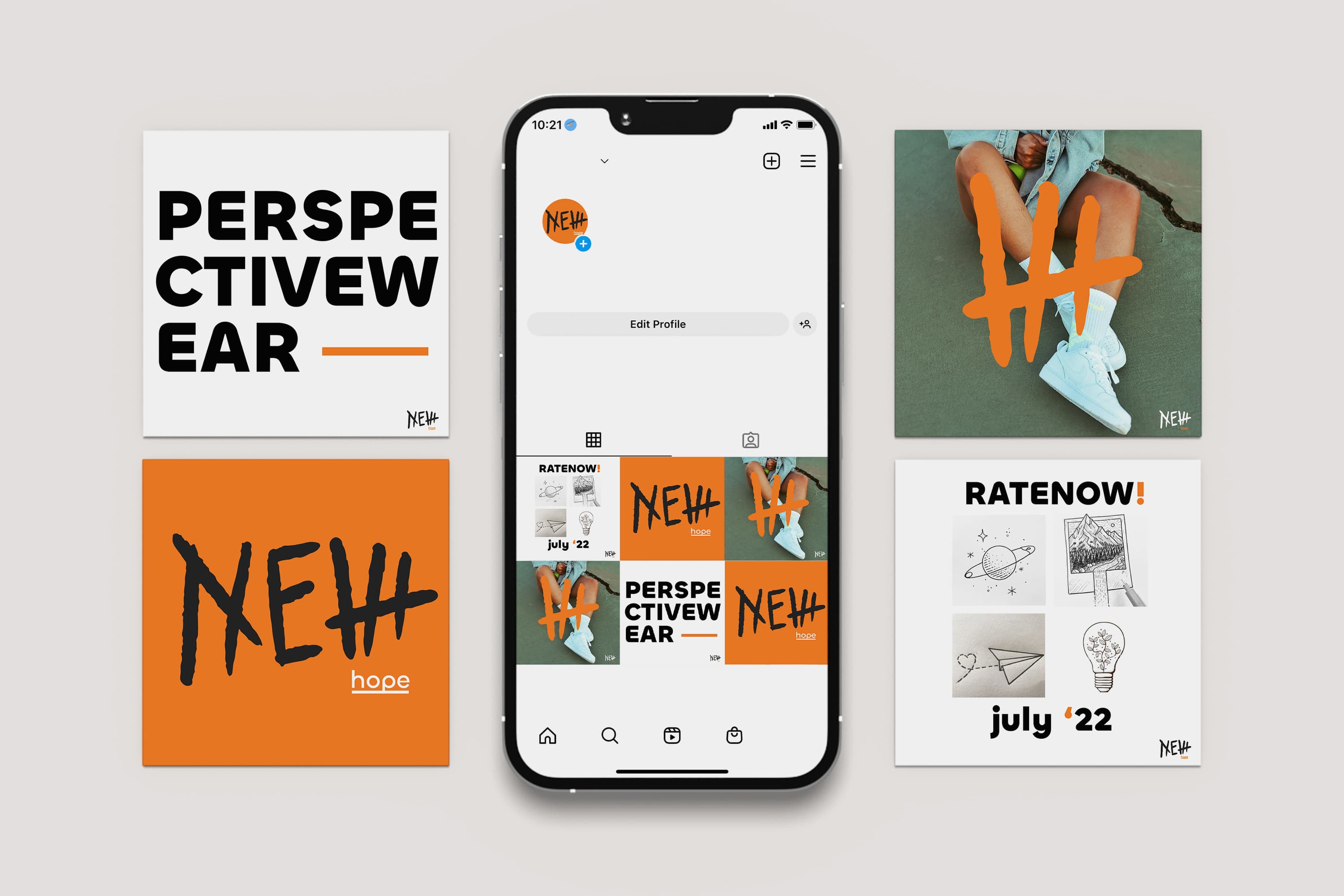instagram mock up, new hope, assets, social media